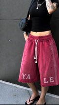 Double waisted Long shorts